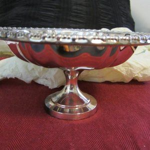 VINTAGE Silverplate 6" Compote